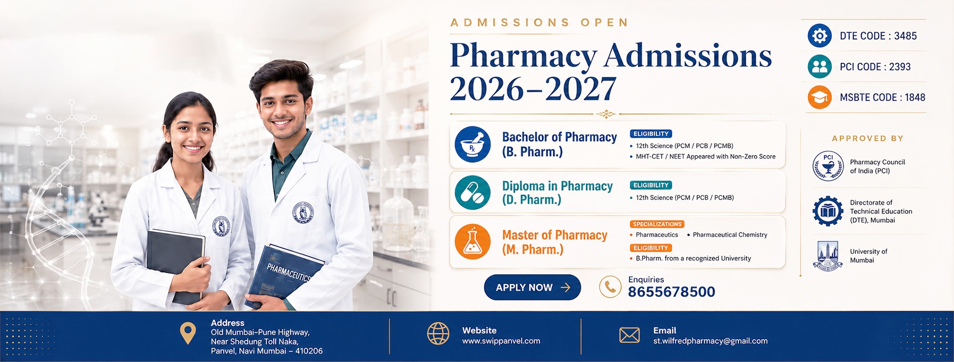St. Wilfred's Institute of Pharmacy, Panvel